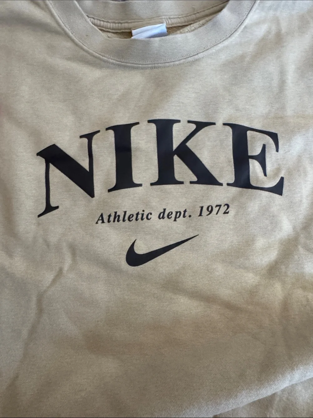 Nike Essential fleece Oversized retro logo crewneck and shorts size medium